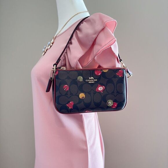 Coach Nolita 19 In Signature Canvas wristlet With Ornament Print - Picture 7 of 7